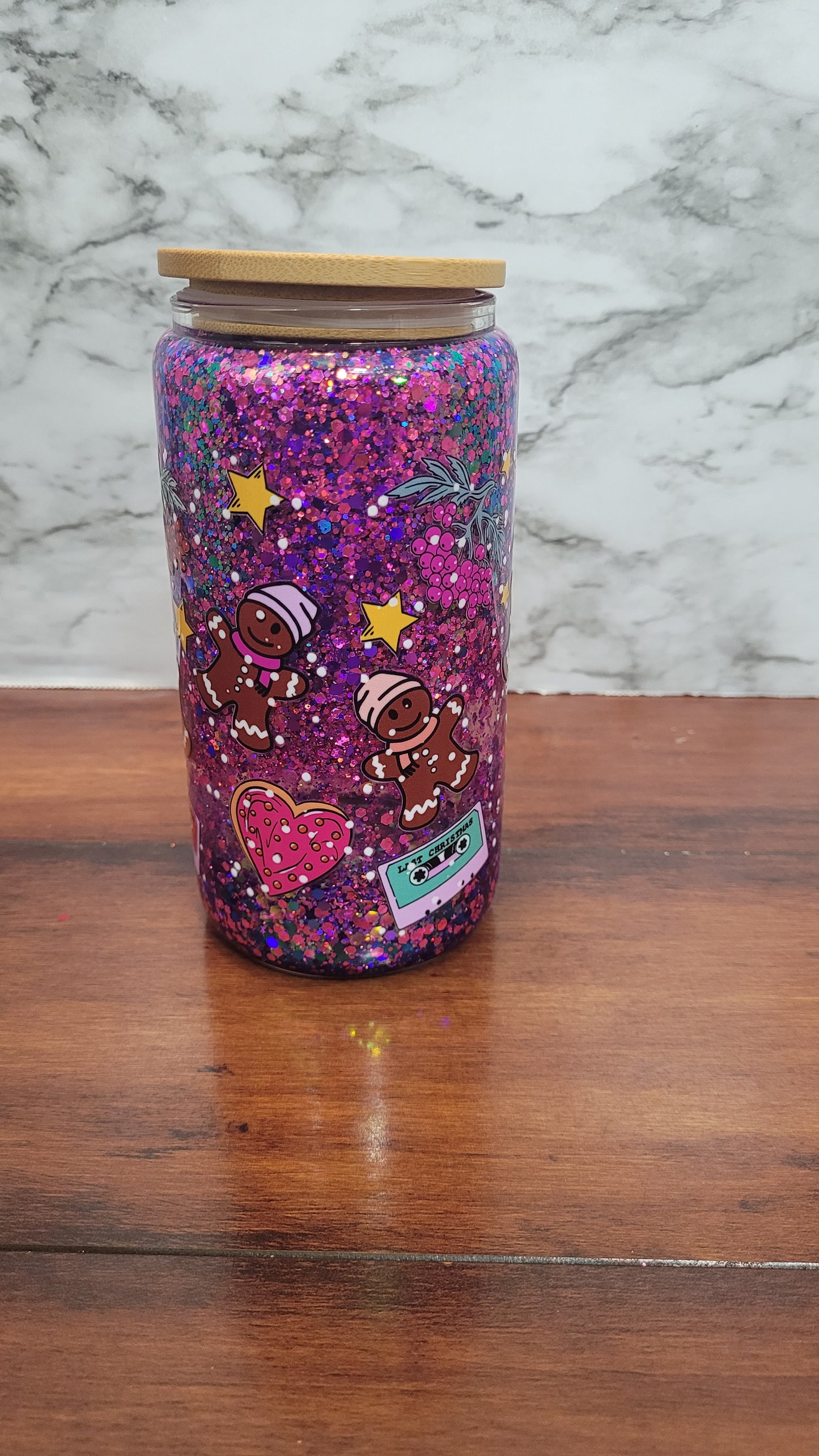 16oz Glitter Globe