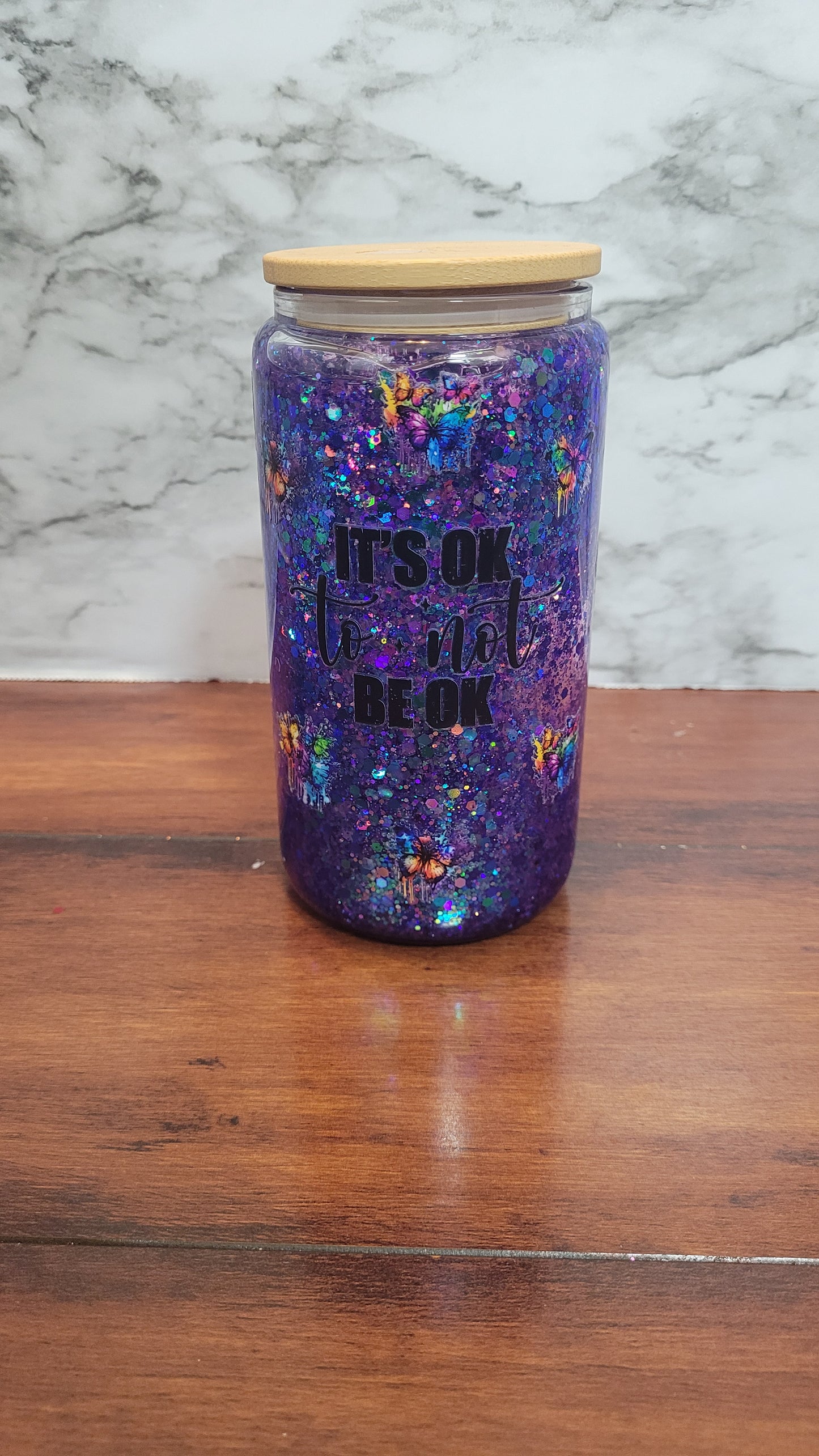 16oz Glitter Globe