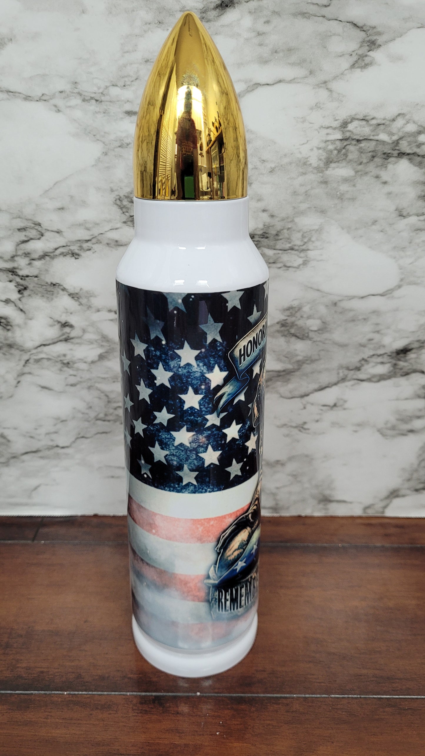 32oz Patriotic Bullet Tumbler